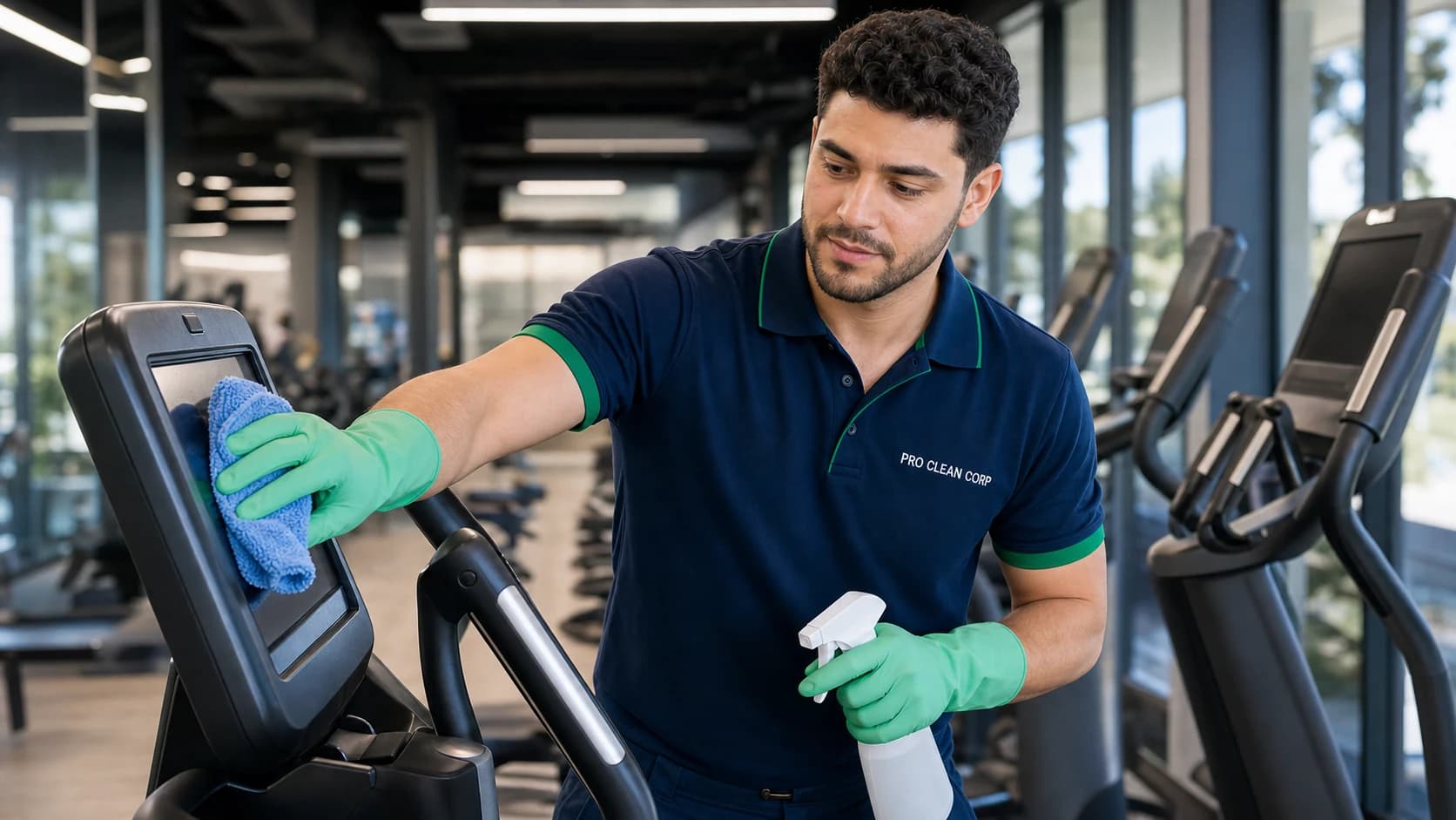 Gym Cleaning specific areas covered